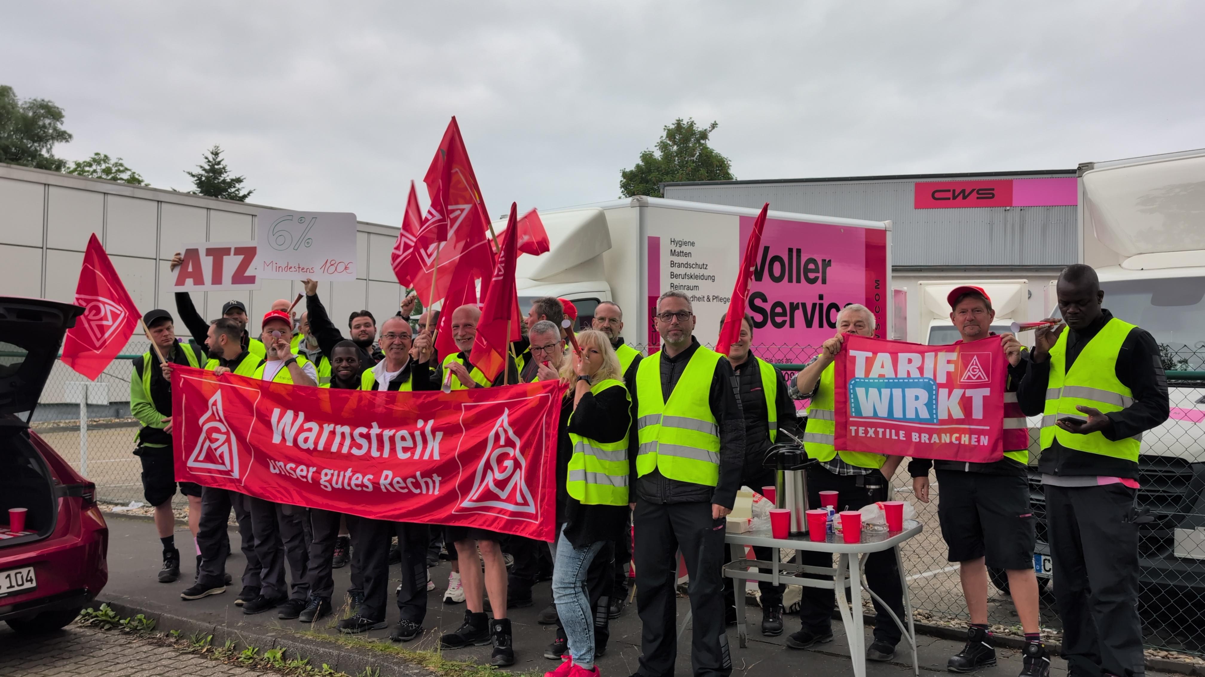 Warnstreik am 10.06.2025 CWS Hygiene Region West