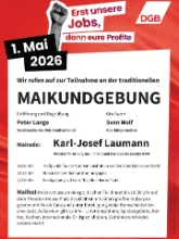 1. Mai 2026 in Remscheid