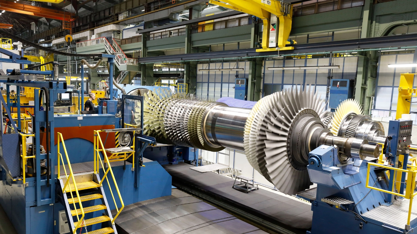 Turbine im Bau bei Siemens Energy