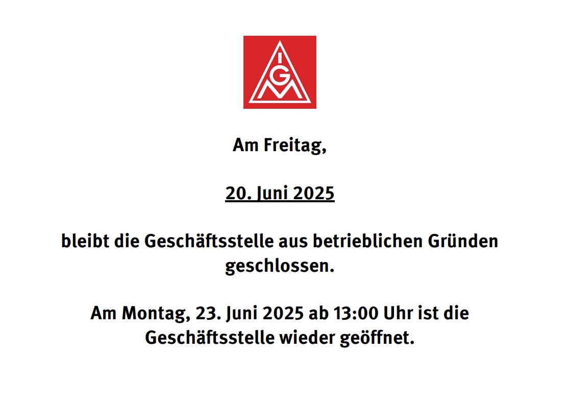 Brückentag 20. Juni 2025